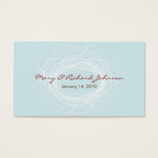 White Nest Favour Tag