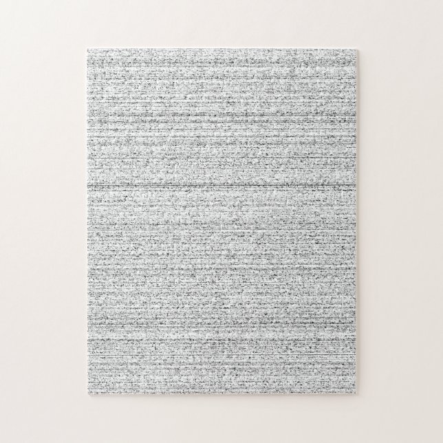 White Noise. Black and White Snowy Grain. Jigsaw Puzzle (Vertical)