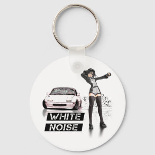 White Noise MX5 Miata Keychain