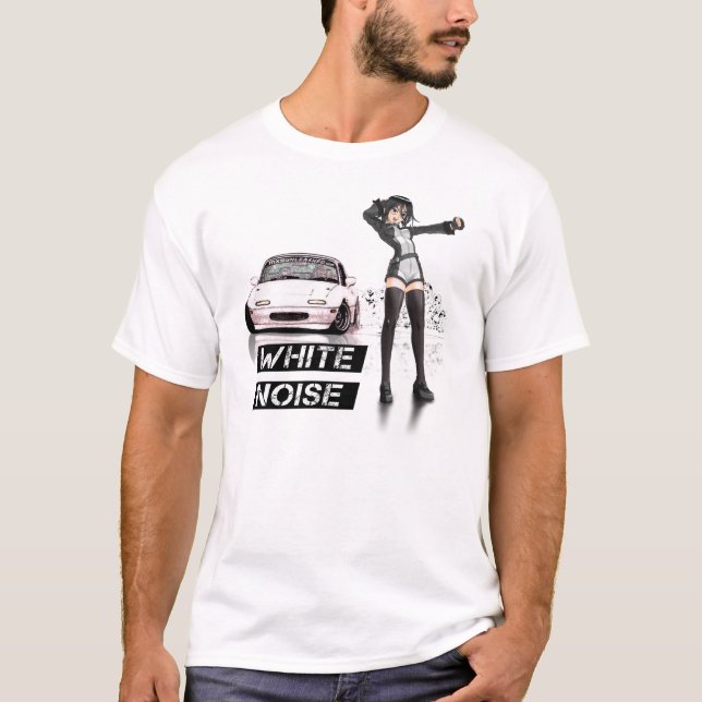 White Noise MX5 Miata T-Shirt (Front)
