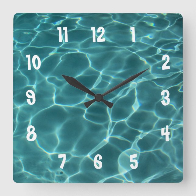 White Numbered Photo Wall Clock (Front)