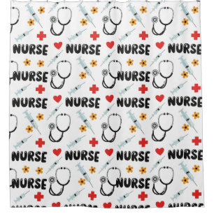 White Nurse Life Seamless Pattern (2)