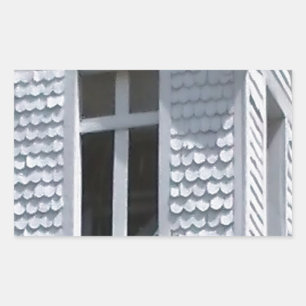white old church in the mountains sticker