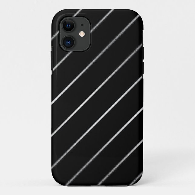 White on Black Case-Mate iPhone Case (Back)