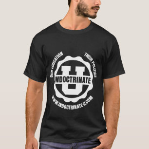 White-on-Black Front & Back Radiation Logo T-Shirt