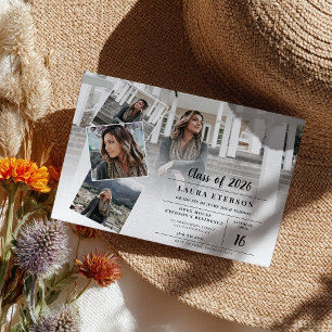 White on black minimalist photo budget graduation