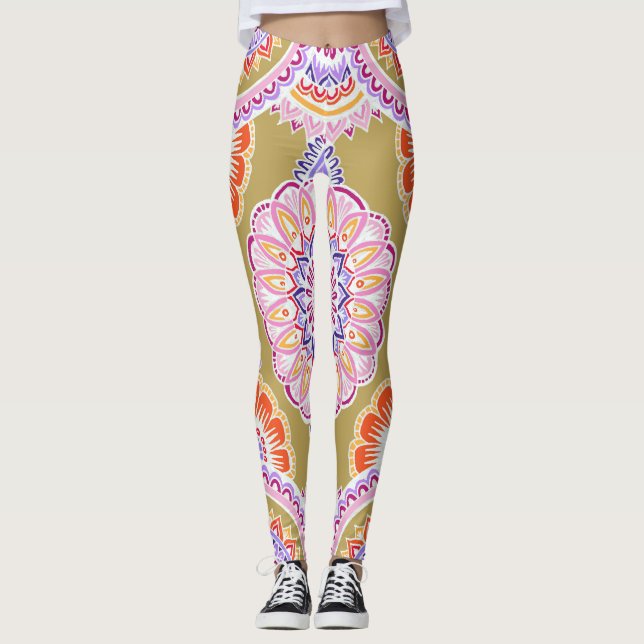 White on Cardboard Colour 2 Leggings (Front)