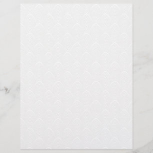 White on White Deco Arts & Craft Scrapbook Paper