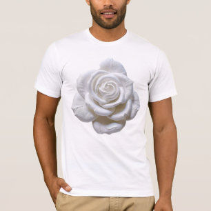 White On White - Sculpted Rose T-Shirt