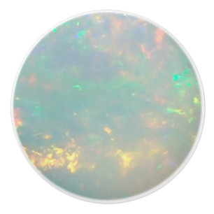 White Opal Ceramic Knob
