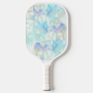 white opal mineral stone pickleball paddle