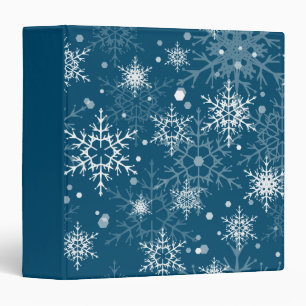 White openwork snowflakes binder