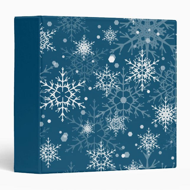White openwork snowflakes  binder (Front/Spine)