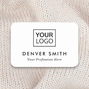 White or any colour custom logo name and title tag