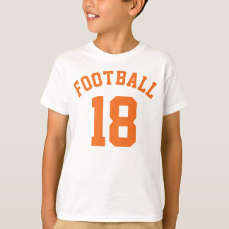 White & Orange Kids | Sports Jersey Design T-Shirt