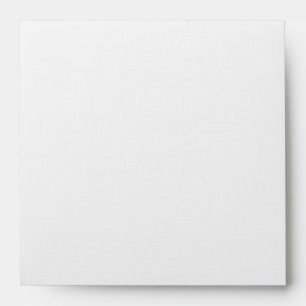 White & Orange Return Address Envelope for 5" Sq.