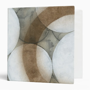 White Orbs & Brown Circles Binder