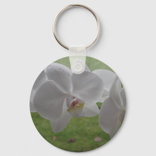 White Orchid Keychain