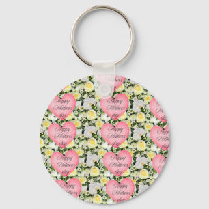 White Orchid Mothers day Keychain