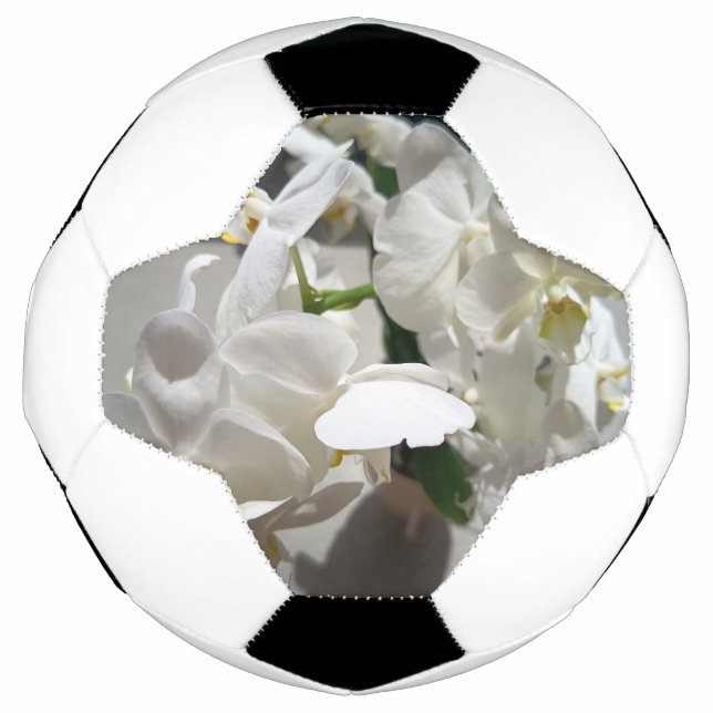 White Orchid Soccer Ball (Front)