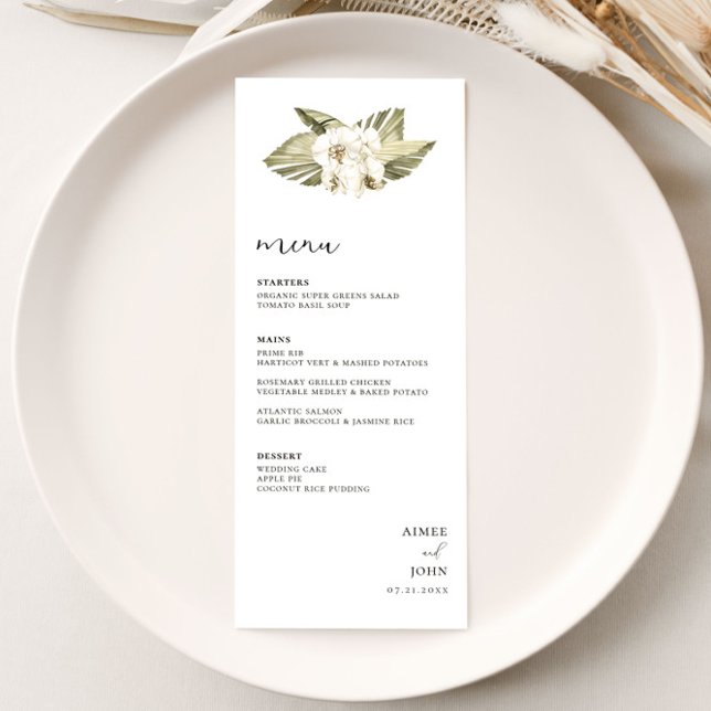 White Orchid Wedding Menu (Creator Uploaded)
