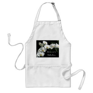 White Orchids Apron