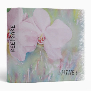 WHITE ORCHIDS BINDER