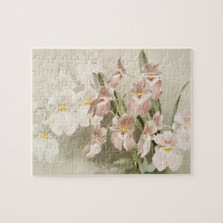 White Orchids Flower Vintage Old Illustration Jigsaw Puzzle