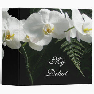 White Orchids "My Debut" Binder (or personalize)