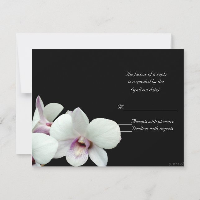 white orchids rsvp (Front)