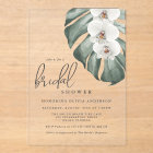 White Orchids Tropical Paradise Bridal Shower