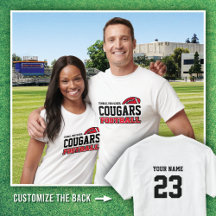 WHITE OUT Tomball High Cougars Football name #
