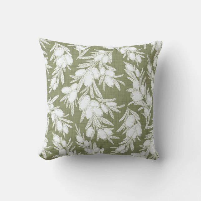 White Outline Berry Cushion (Front)