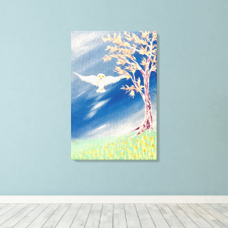 White Owl Canvas Print