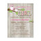 White Owl Chevron Baby Shower Invitation