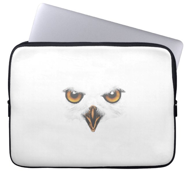 White Owl Laptop Sleeve (Front)