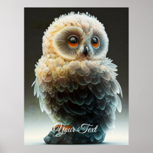 White Owlet.  Poster