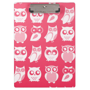 White Owls Clipboard