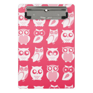 White Owls Mini Clipboard