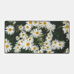 White Oxeye Daisy, Moon Daisy Meadow Desk Mat