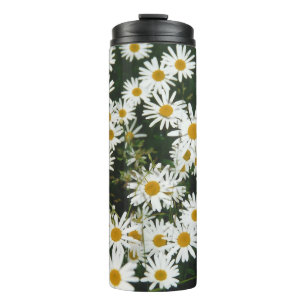 White Oxeye Daisy, Moon Daisy Meadow Thermal Tumbler
