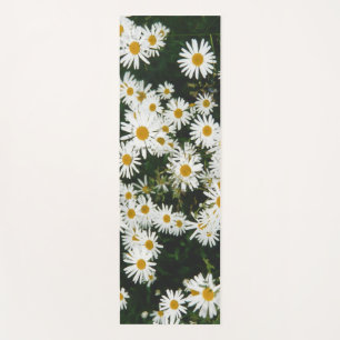 White Oxeye Daisy, Moon Daisy Meadow Yoga Mat