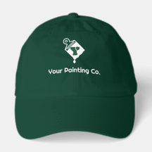 White Paint Brush Logo Painting Company