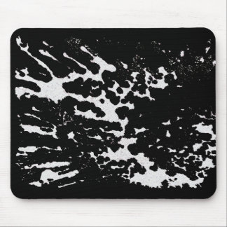 White Paint Splatter  Mouse Pad