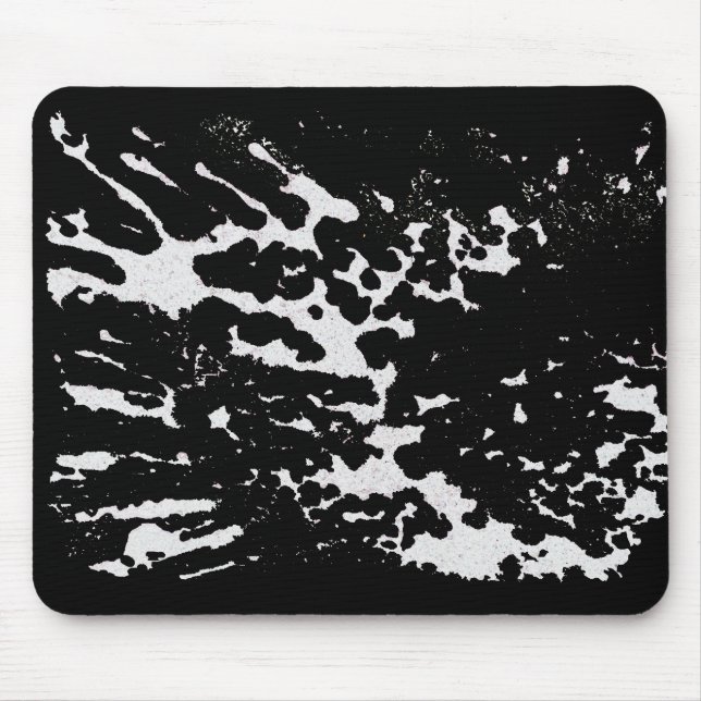 White Paint Splatter  Mouse Pad (Front)