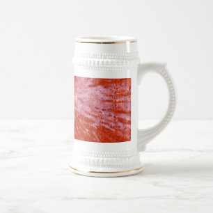 White Paintball on Red Beer Stein