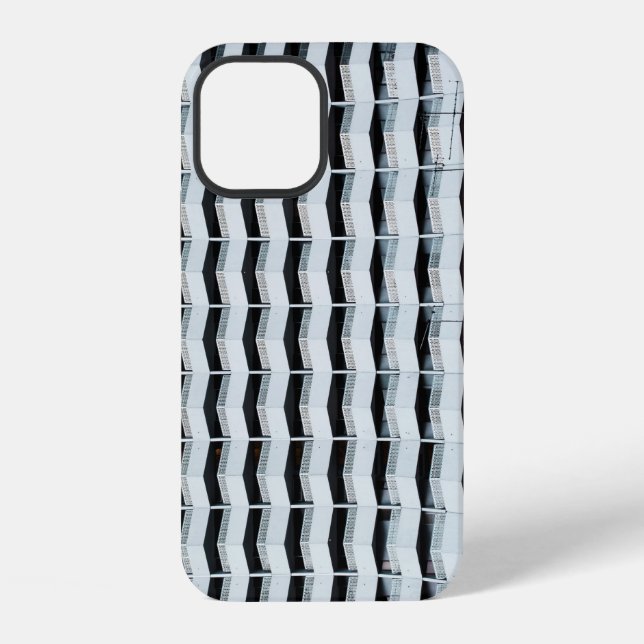 White painted building iPhone case (Back)