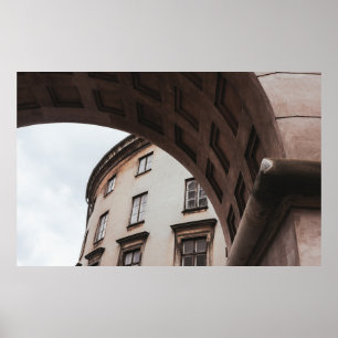 WHITE PAINTED BUILDING POSTER