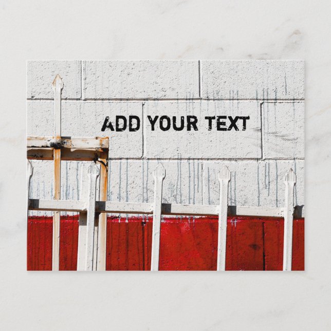 White Painted Wall Postcard (Front)