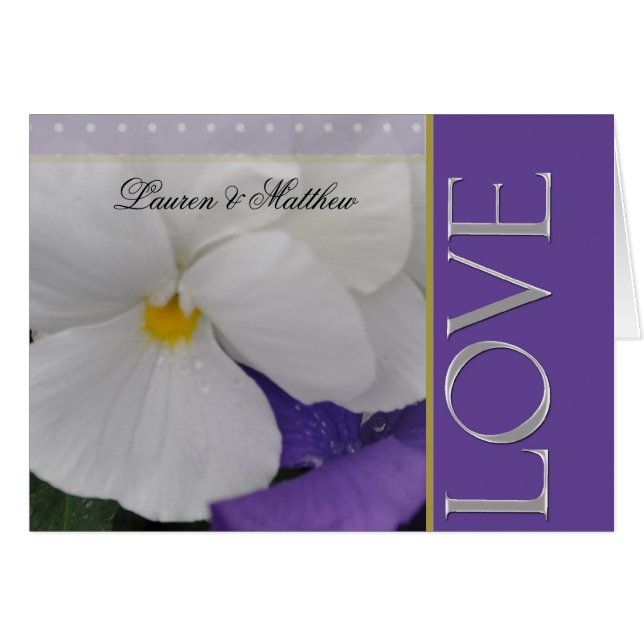 White Pansy (Front Horizontal)